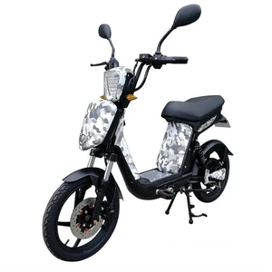 Elektrická motorka RACCEWAY E-BABETA, maskáč černo-bílý elektrický motocykel • výkon motora 250 W • max. dojazd 55 km • max. rýchlosť 25 km/h • 18" ko