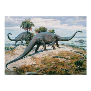 Dino Puzzle Zdeněk Burian Diplodocus 1000 dílků