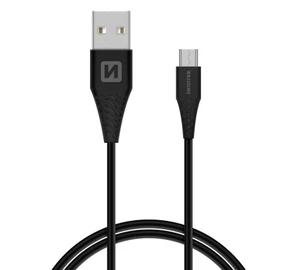 Datový kabel SWISSTEN USB / MICRO USB 1,5m black (9mm)