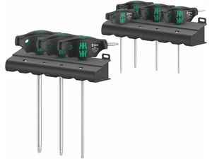 Wera 023452 Zástrčné klíče TORX® s T-rukojetí 454/7 HF Set 1 (Sada 9 dílů s přidržovací fu