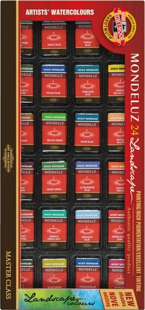 KOH-I-NOOR Set of Watercolour Paints 24 pcs Pintura de acuarela