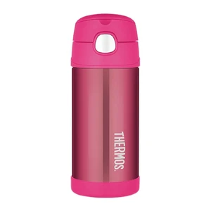 Thermos FUNtainer Dětská termoska s brčkem - růžová 355 ml