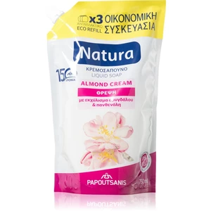 PAPOUTSANIS Natura Almond Cream tekuté mydlo náhradná náplň 750 ml