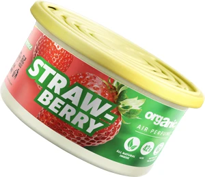 Natural Fresh Vůně do auta Organic plechovka s víčkem Strawberry 42 g