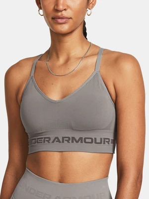 Under Armour Podprsenka UA Seamless Low Long Bra-GRY - Dámské