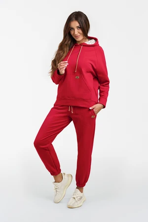 Women's Viva Long Sleeve Sweatshirt - Crimson