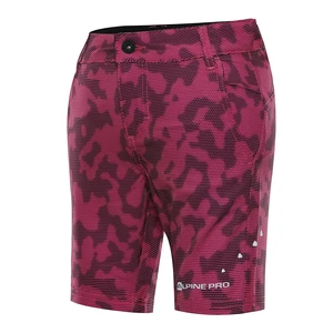 Kids quick-drying softshell shorts ALPINE PRO TRENTO 2 magenta variant PA