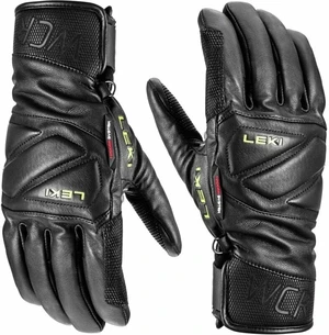 Leki WCR Venom Speed 3D Black/Ice Lemon 10,5 Guantes de esquí