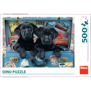 Puzzle Štěňata v kufru 500 dílků