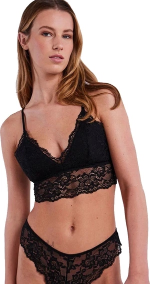 Pieces Dámska podprsenka PCLINA Bralette 17141141 Black S