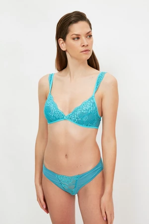 Trendyol Mint Lace Bottom-Top Set