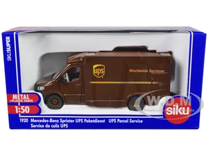 Mercedes-Benz Sprinter Van Brown "UPS Worldwide Services" 1/50 Diecast Model Car by Siku