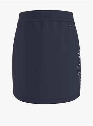 Dark blue girls' sweatpant skirt Tommy Hilfiger - Girls