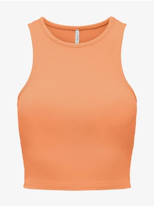 Orange Womens Crop Top Top ONLY Belia - Women