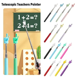 Rod Stainless Steel Teaching Tools Whiteboard Pointer Teaching Stick Handheld Presenter Finger Reading Sticks