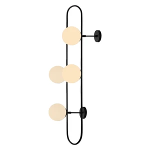 Czarny kinkiet Squid Lighting Elips, wys. 124 cm