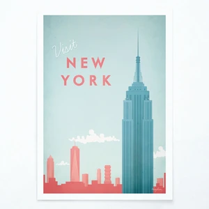 Plakat Travelposter New York, 30 x 40 cm