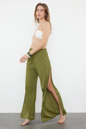 Trendyol Khaki Woven Slit Trousers