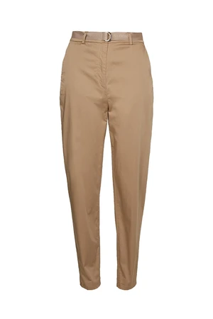 Tommy Hilfiger Nohavice - COTTON SATEEN TAPERED CHINO PANT béžové