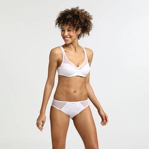 DIM GENEROUS COTTON BIO SLIP - Women's panties made of organic cotton - white