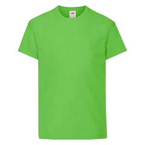 Green T-shirt for Children Original Fruit of the Loom