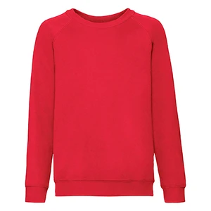 Czerwona bluza dziecięca Raglan Sweat Fruit of the Loom