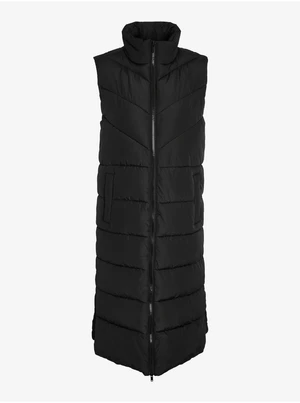 Black Ladies Quilted Vest Noisy May Dalcon - Ladies