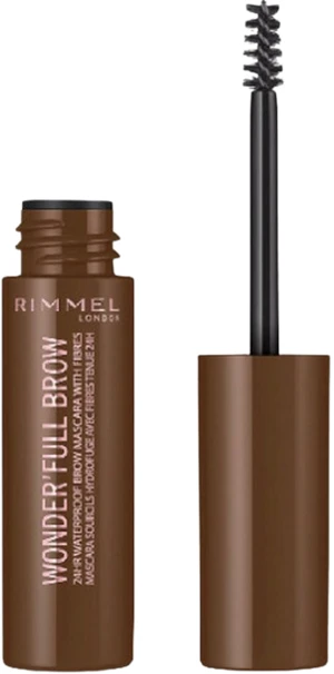 RIMMEL London Wonder Full 24H, Řasenka na obočí, 002 Medium brown 4.5 ml