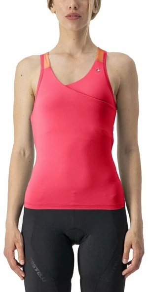 Castelli Solaris W Top Camiseta sin mangas Hibiscus/Soft Orange XS