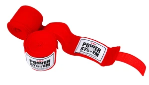 POWER SYSTEM boxovací bandáže BOXING WRAPS RED 2 ks