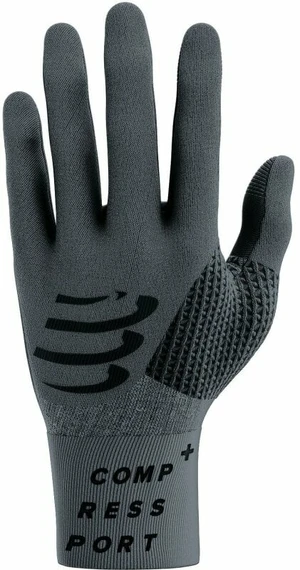 Compressport 3D Thermo Gloves Asphalte/Black Mănuși pentru alergare