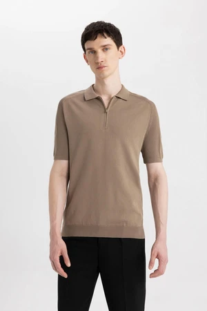 DEFACTO Slim Fit Short Sleeve Knitwear Polo T-Shirt