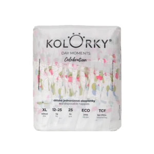 KOLORKY DAY MOMENTS - Celebration - XL (12-25 kg) - jednorázové ekoplenky 25 ks