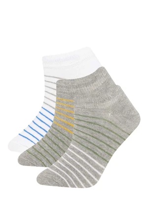 DEFACTO Size 3-Pack Cotton Ankle Socks