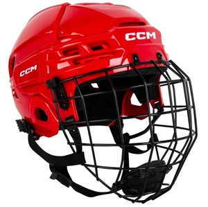 CCM Tacks 70 red Hockey Helmet Combo