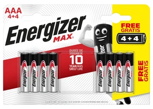 ENERGIZER Max - Bezplatná mikrožiarovka AAA/4+4 8 ks