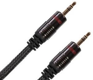 Audio Tuning Klinke 3,5mm 1 m Čierna Hi-Fi AUX kábel