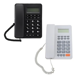 Office Telephone with Incoming Calls Memory Alarm Setting Handsfree Desk & Wall Dropship