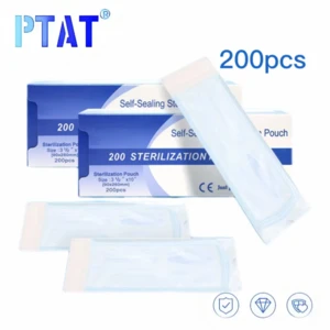 Dental Self-sealing Sterilization Pouch Dentistry Medical Grade Paper +CPP/PET Film Packaging Bag Dental Accessories 200Pcs/box