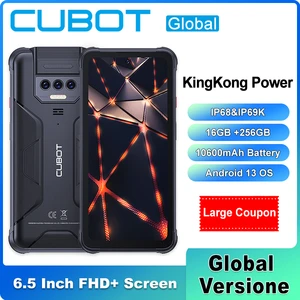 Cubot KingKong Power Rugged Phone 6.5" FHD+ Waterproof Android 13 8GB +256GB 10600mAh Battery 48MP Camera NFC Global Cellphones