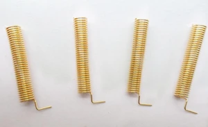 100pcs/lot 315MHz 27mm helical Antenna Golden plated copper welding antenna SW315-TH23