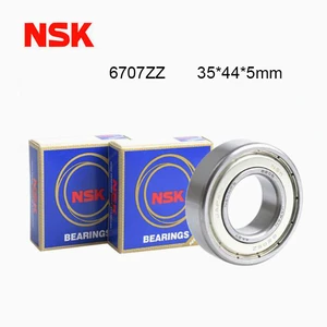 Japan NSK 6707ZZ High Speed Bearing 2PCS 35x44x5 mm ABEC-7 Thin Ball Bearings 6707Z Ball Bearings 6707-2Z Metal Sealed