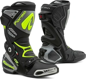 Forma Boots Ice Pro Black/Grey/Yellow Fluo 45 Bottes de moto