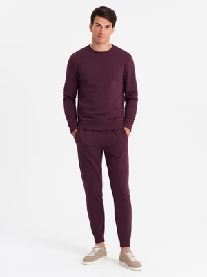 Ombre BASIC men's cotton sweatshirt set BASIC sweatshirt + joggers