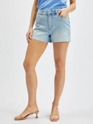 Orsay Light Blue Denim Shorts - Women