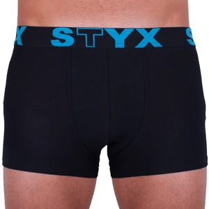 Mężczyźni&#39;s bokserzy Styx sportowe gumy oversize czarny (R961)