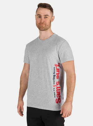 Light grey men's T-shirt with SAM 73 print