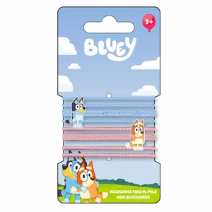 HAIR ACCESSORIES ELASTIC 8 PIECES BLUEY