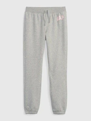 Gray girly sweatpants jogger logo GAP french terry