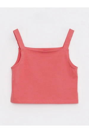 LC Waikiki Square Neck Basic Straps Girls' Crop Singlet.